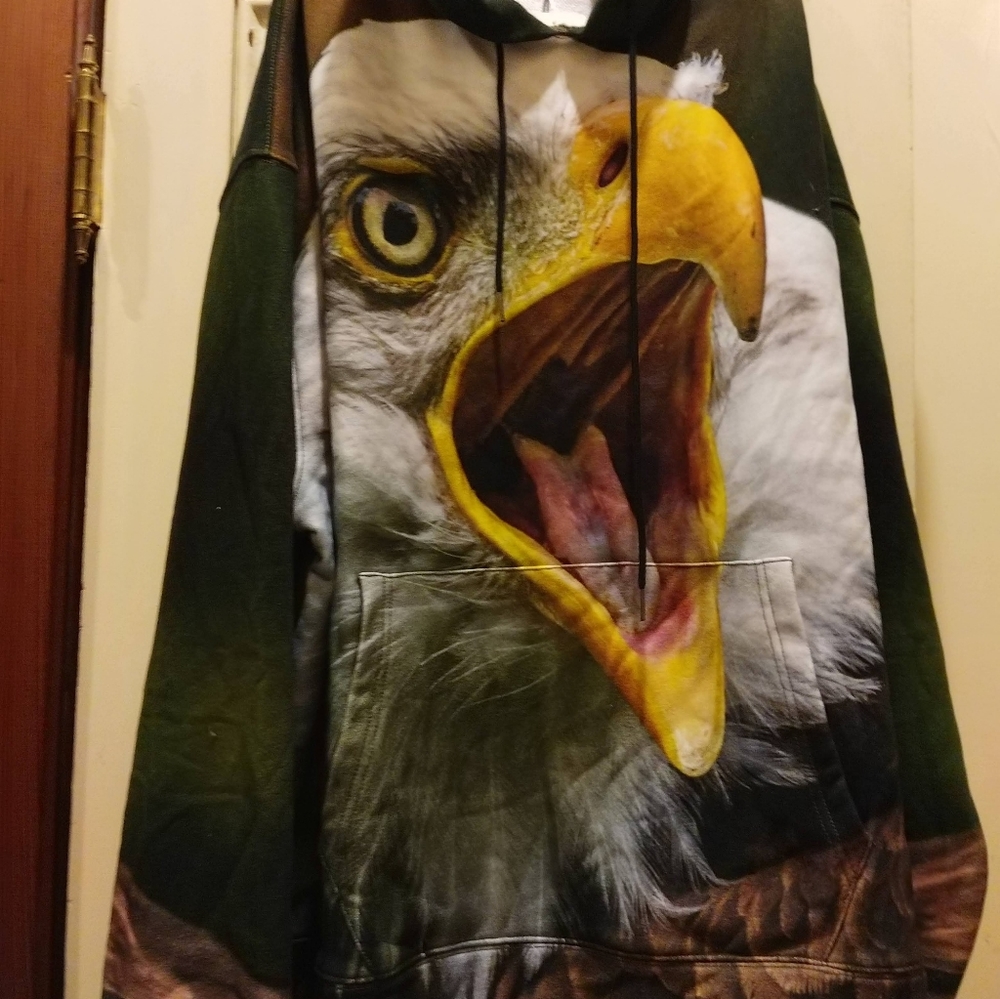 NWT R13 oversized eagle hoodie